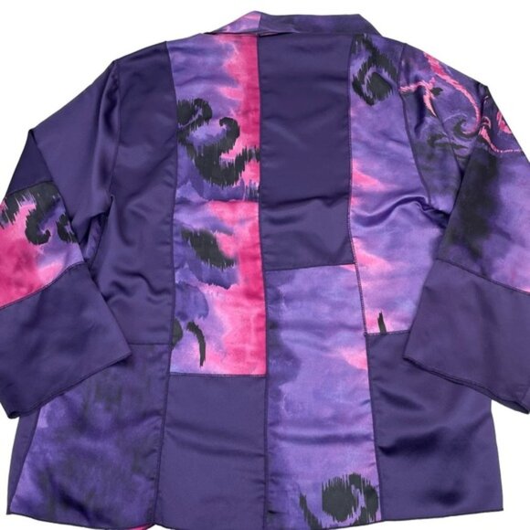 CHICO'S Travelers Collection Filigree Sofia Jacket Sz 4 - Picture 5 of 5